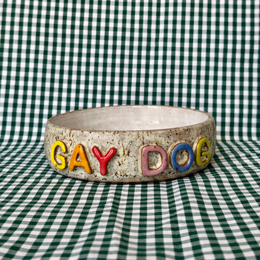 Gay Dog Pet Bowl