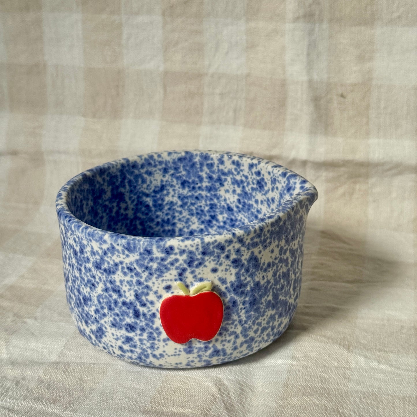 Matcha Bowl - Apple & Blue Speckle