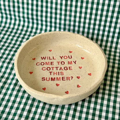 Will you come to my Cottage this summer? - Small Plate