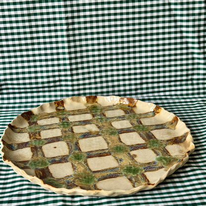 Gingham Dinner Plate/Platter