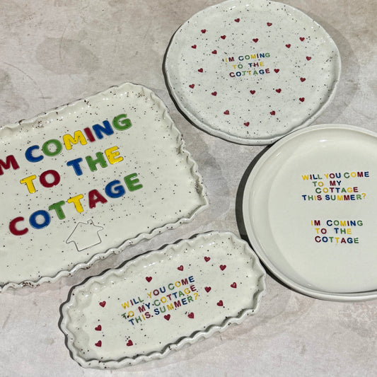PREORDER - I'm Coming to the Cottage Plate/Tray
