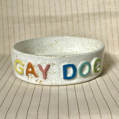 Custom dog bowl