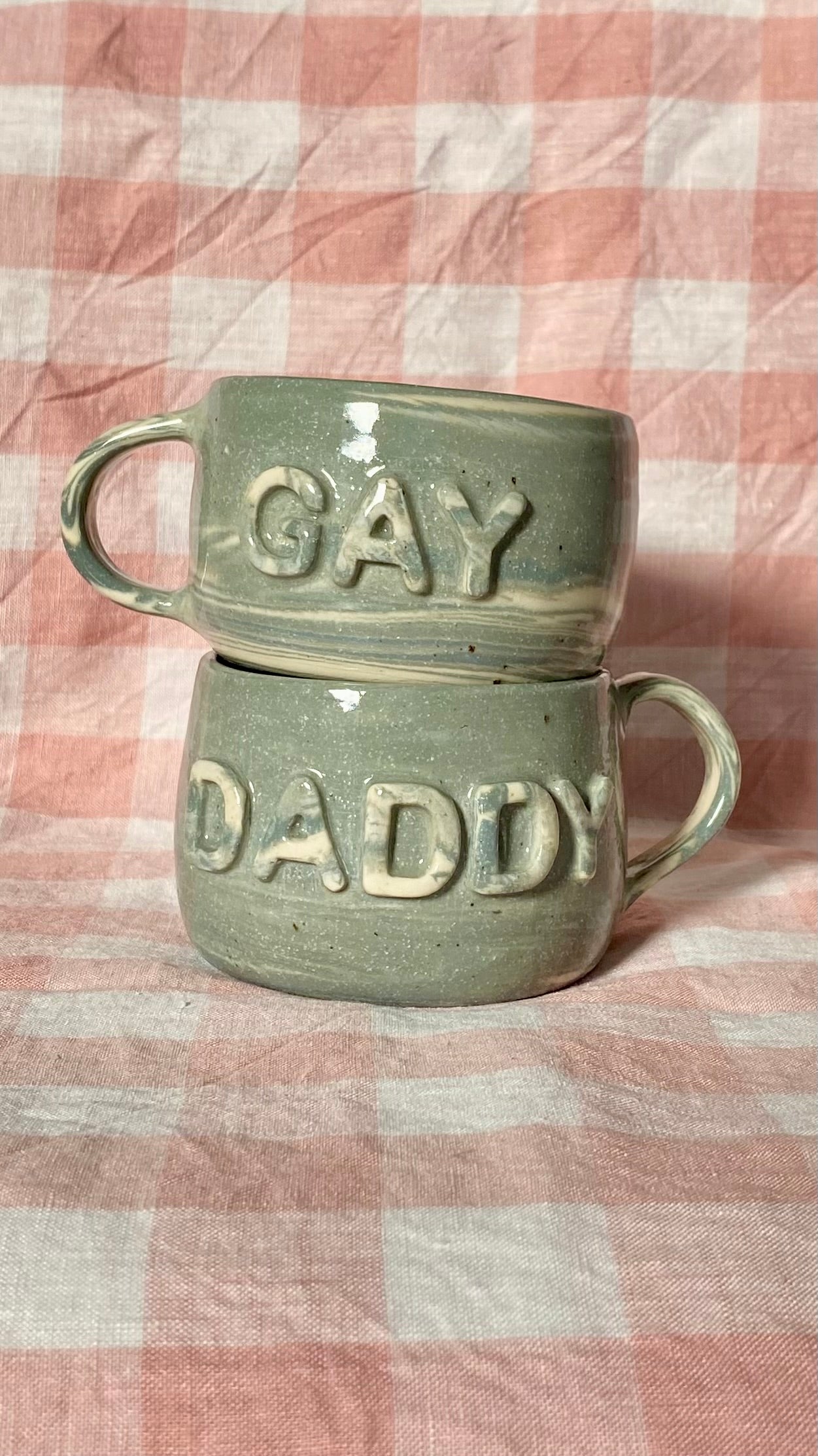 DADDY marbled mug