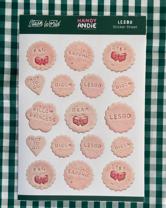 Pink Sticker Sheet Set