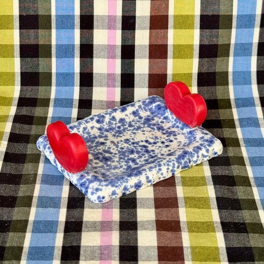 SECONDS - Heart Paintbrush Rest/Trinket Dish