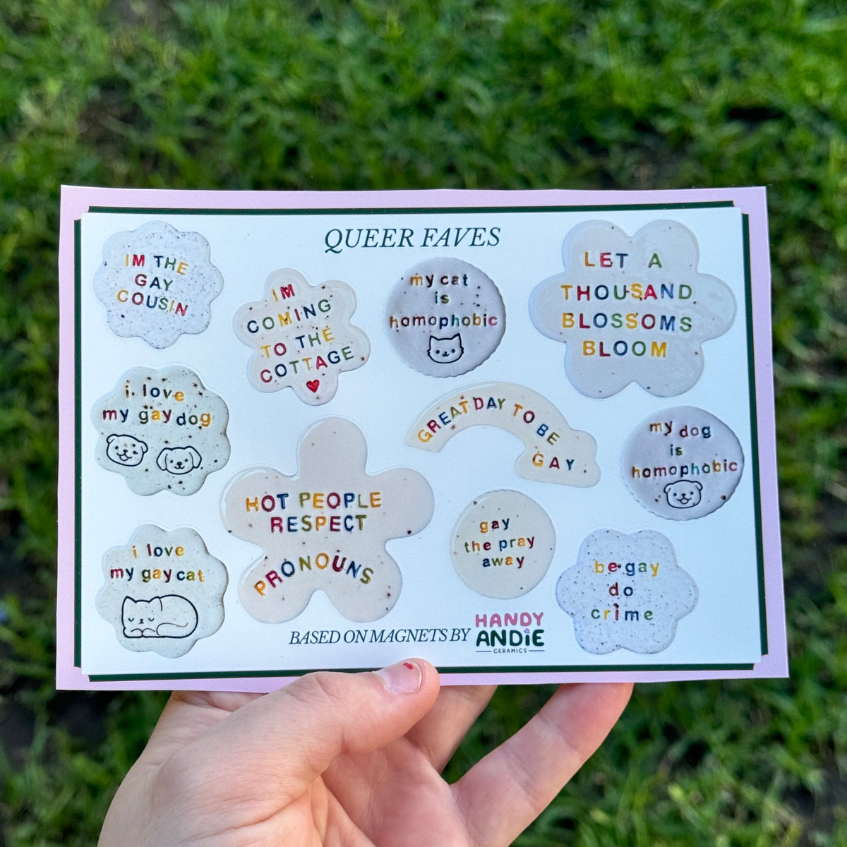 Queer Faves Sticker Sheet