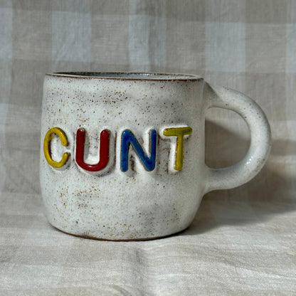 Cunt Mug - White Speckle