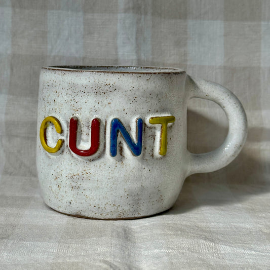 Cunt Mug - White Speckle