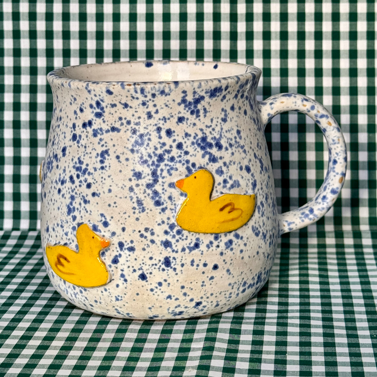 Silly Goose Mug - Blue Splatter
