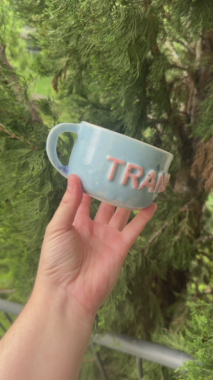 SECONDS Trans Blue Speckle Mug
